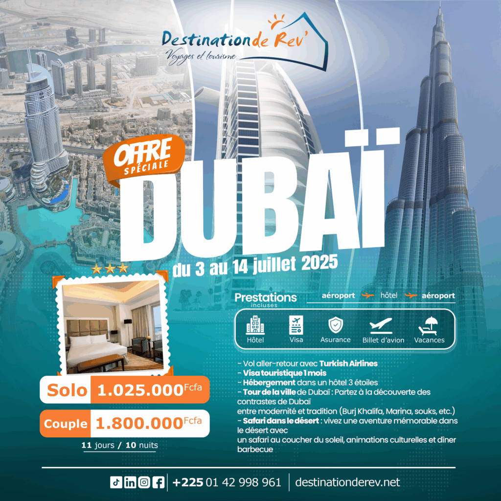 Package Juin 2025 Dubai